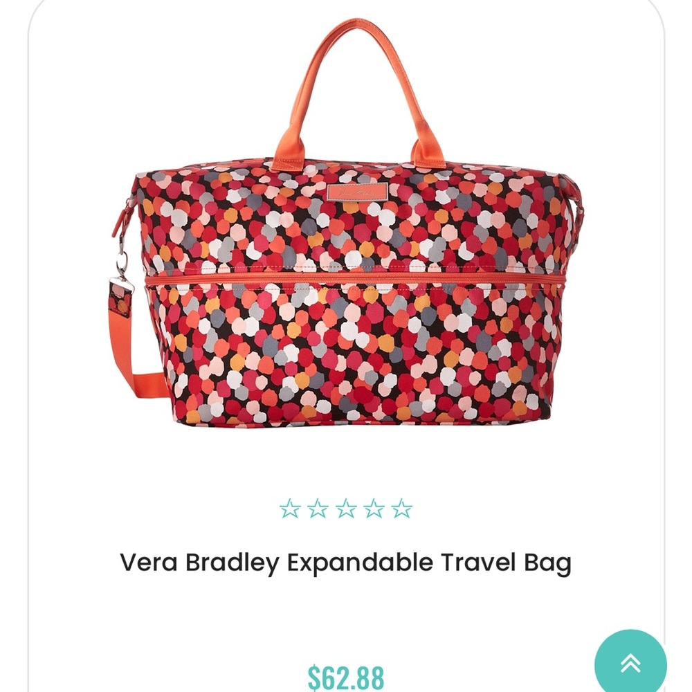 Vera Bradley large expandable tote